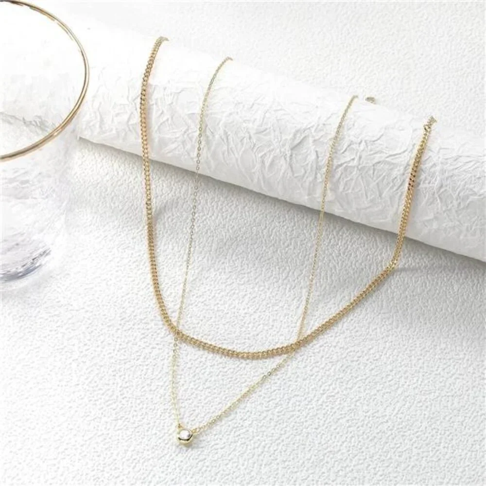 Diamond Necklaces for Women, Dainty 14k Gold/Sterling Silver Choker Necklace - Picture 6 of 6